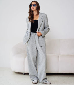 Костюм #КТ1790, серый меланж