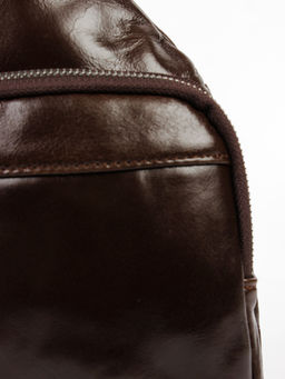 LACCOMA сумка VIN96612-коричневый натуральная кожа хлопок  фото 3