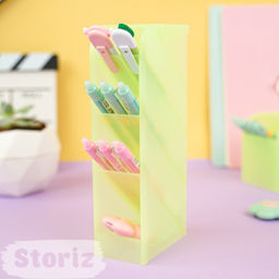 Органайзер для канцелярии Color салатовый, 5x20.6x9.3 см - Storiz фото 9