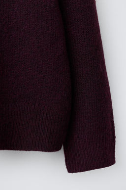 PLAIN KNIT TURTLENECK SWEATER - Zara фото 4