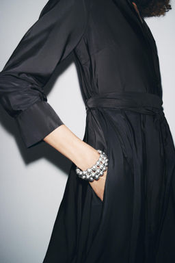 ZW COLLECTION MIDI SHIRT DRESS - Zara фото 6