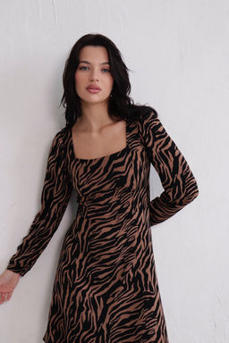 Платье с вырезом каре отрезное по талии - Martichelli фото 105