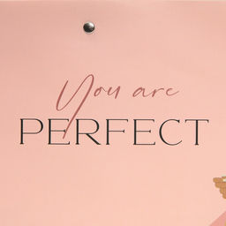 Цена за 2 шт. Пакет подарочный, упаковка, Ты идеальна, 30?20?10 см