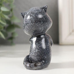 Фигурка полистоун лак «Котишка с телефоном», 7×6×7 см