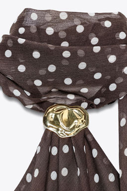 HALTER TOP WITH HARDWARE AND POLKA DOTS - Zara фото 18