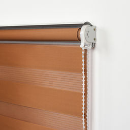 Штора рулонная День-Ночь, 120180 см (с учётом креплений 3,5 см), цвет коричневый - Simaland фото 3