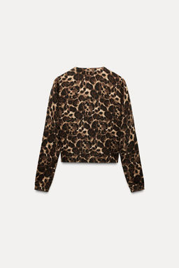 ANIMAL PRINT KNIT SWEATER - Zara фото 6