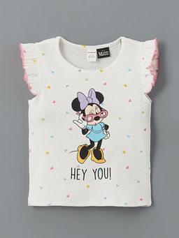Minnie Mouse Bask?l? K?z ?ocuk Ti??rt