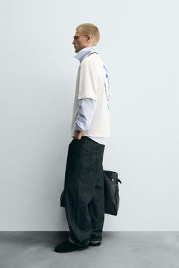 CONTRAST PRINT T-SHIRT - Zara фото 4