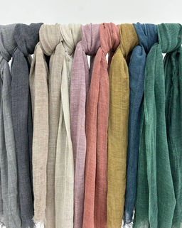 Палантин 210*100см в ассортименте 33-0002 охра