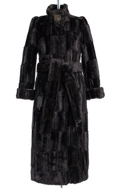 02-0765 Пальто женское утепленное (пояс) - Империя пальто фото 10