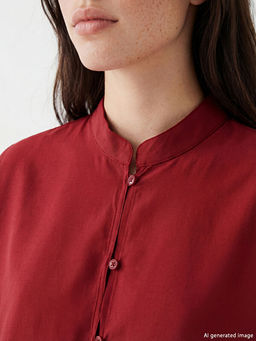 Hakim Yaka Oversize Kad?n G?mlek Tunik