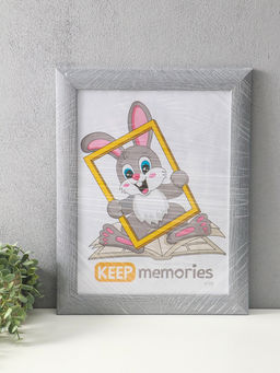 Фоторамка для фото 30×40 см Keep memories Luxe Elegance, пластик, серо-голубой, (пластиковый экран)