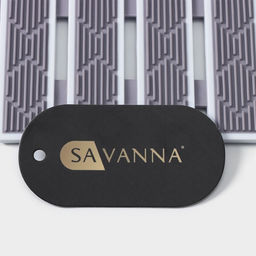 Коврик противоскользящий в ванну на присосках SAVANNA, 40×68 см, серый