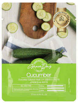 Тканевая маска с экстрактом огурца - Cucumber Cellulose Mask, 27 мл