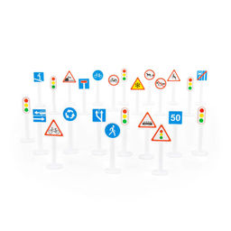 Набор дорожных знаков №3 (24 элемента) (в пакете) - Полесье фото 5