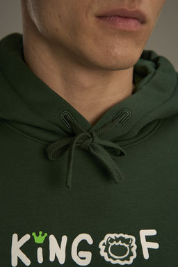 Худи утепленное Зеленый