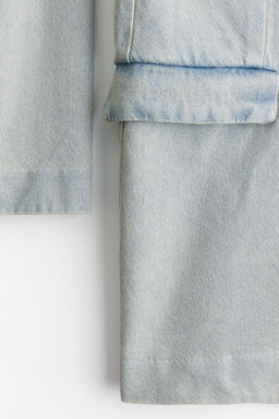 Americana de botonadura sencilla en denim - H&m фото 8