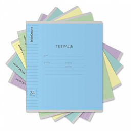 Цена за 160 шт. Тетрадь школьная ученическая ErichKrause Классика Visio ассорти, 24 листа, линейка (в плёнке по 10 шт.) фото 12