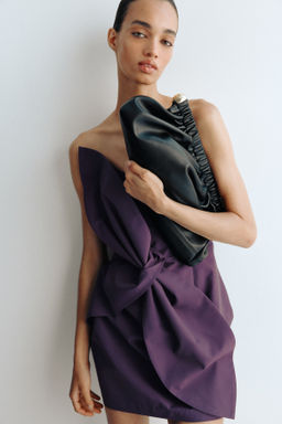 Vestido bandeau con lazada decorativa - H&m фото 3