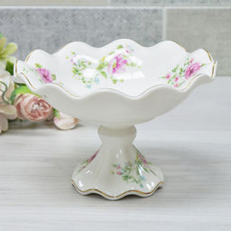 Фруктовница на ножке 15 см фарфор арт. 202401