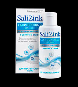САЛИЦИНК Салициловый Лосьон с цинком и серой без спирта д/чувствит.кожи (100мл)./222868