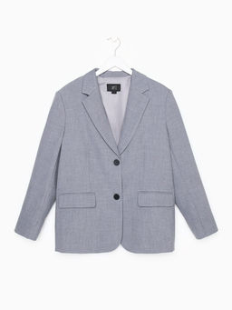 Пиджак женский с разрезом на спине MIST, размер 46-48 (L-XL), серый