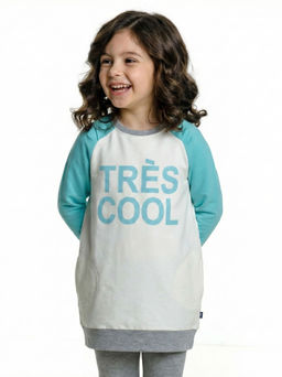 Толстовка для девочки UD 4155 бирюзовый - Mini maxi фото 2