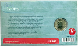 1 доллар 2011 года Австралия Детеныши диких животных Бандикут (в конверте с почтовой маркой)