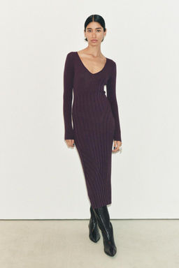 RIBBED KNIT DRESS - Zara фото 8