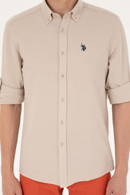 U. S. Polo Assn / Мужская рубашка с длинным рукавом Stone - U.s. polo assn фото 6