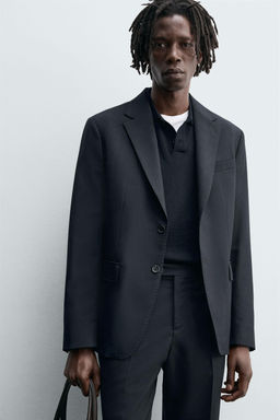 100% WOOL SUIT BLAZER - Zara фото 5