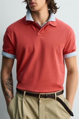 POLO PIQU? REGULAR FIT / Rojo - Zara фото 6