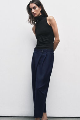 CROPPED TROUSERS WITH WRAP WAIST - Zara фото 12