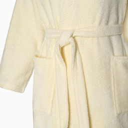 Халат махровый женский «Экономь и Я», размер 50-52, хлопок 100%, молочный
