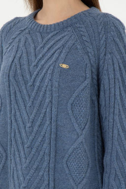 Женский свитер цвета индиго с круглым вырезом Неожиданная скидка в корзине - U.s. polo assn фото 7
