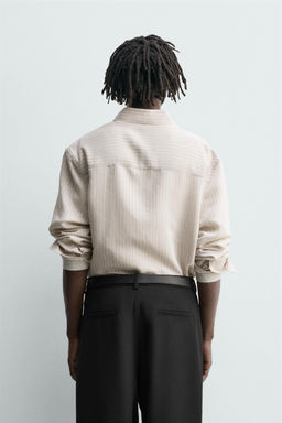 STRIPED RELAXED FIT SHIRT - Zara фото 3