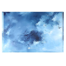 Папка для школьных тетрадей пластиковая Феникс+, арт. 72226/ 12 ГОЛУБАЯ АБСТРАКЦИЯ (полипропилен, формат А4, 33.5х23 см, 1 отделение (-я), кнопка, УФ-печать)