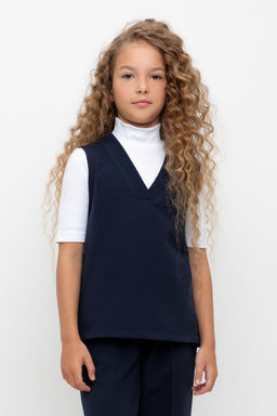 К 302490/индиго жилет для дев