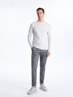 Bisiklet Yaka Uzun Kollu Erkek Ti??rt