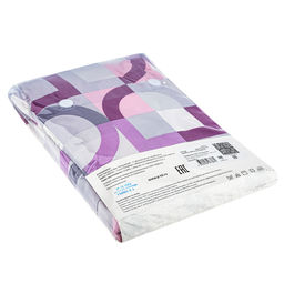 Простыня 1,5 спальная "Идилия, белый" 150х215см, бязь "Комфорт" 121г/м2, хлопок 100%, упаковка "классическая" ПВХ 28х41см, "Домашняя мода" (Россия)