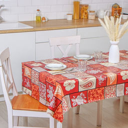 Клеёнка на стол Доляна, на нетканой основе, ширина 137 см, толщина 0.8 мм, рулон 20 м