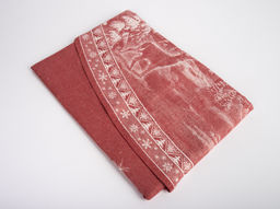 07с24- ЯК Скатерть D-178 "Рождество" цв. красный