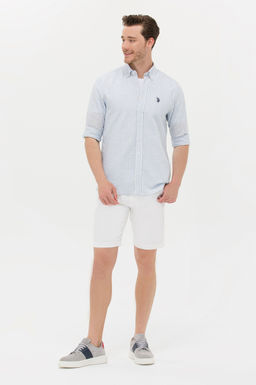 Мужские белые тканые шорты - U.s. polo assn фото 2