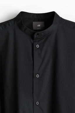 Camisa con cuello mao Slim Fit - H&m фото 8