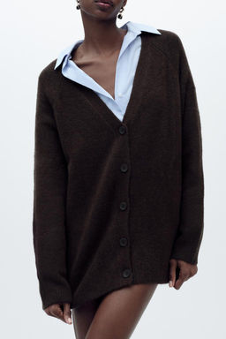 SOFT PLAIN KNIT CARDIGAN - Zara фото 3