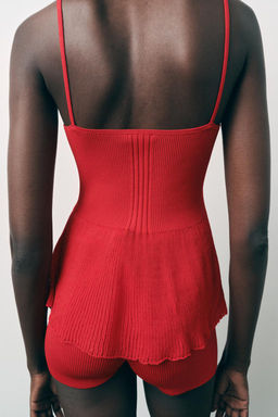 RIB KNIT SHORTS - Zara фото 2