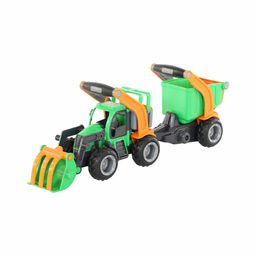 ГрипТрак, трактор-погрузчик с полуприцепом (в сеточке) - Полесье фото 2