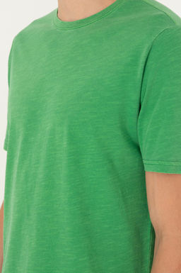 Мужская зеленая базовая футболка - U.s. polo assn фото 7