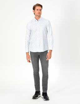 Mavi Slim Fit Uzun Kollu G_mlek